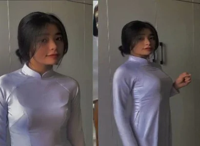 Nữ sinh áo dài phê rên rỉ