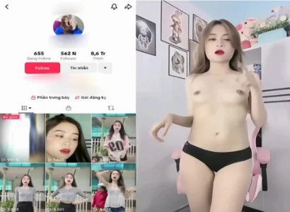 Nện em Tiktoker da trắng vóc dáng cực ngon